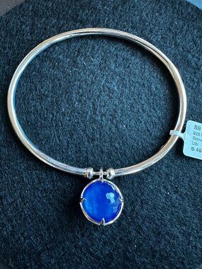NWT Ippolita Sterling Silver Bangle with Blue Topaz